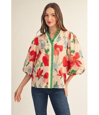 Jodifl Mary Blush Floral Top