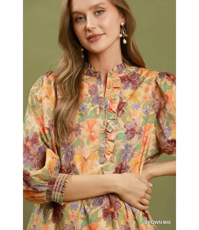 Janice Brown Floral Dress