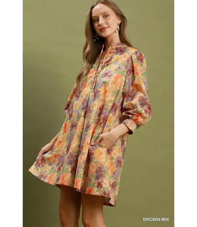 Janice Brown Floral Dress