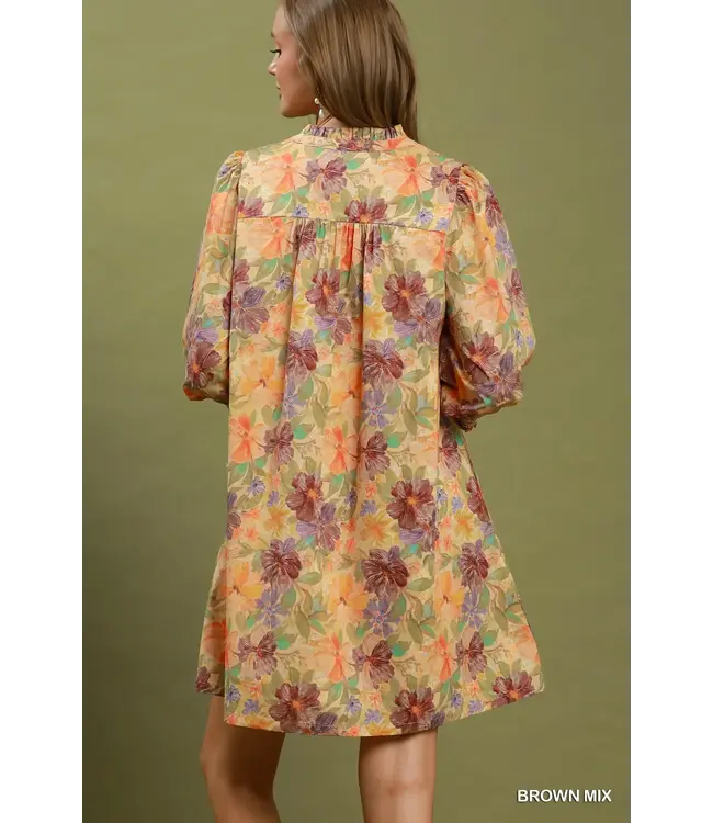 Janice Brown Floral Dress