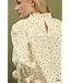 Charlene Ecru Polka Dot Top