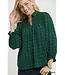 Kay Hunter Green Swiss Dot Top