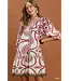 Carmen Rose Abstract Babydoll Dress