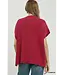 Liza Crimson Sweater Top
