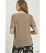 Bia Latte Scalloped Sweater Top