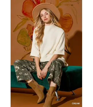 Sydney Cream Dolman Sweater Top