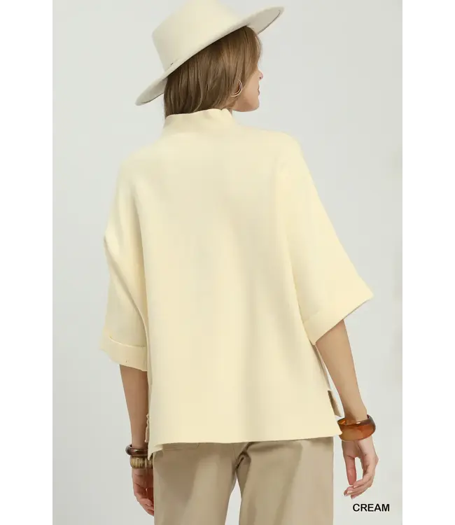Sydney Cream Dolman Sweater Top