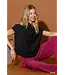Kris Black Draped Top