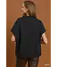 Kris Black Draped Top
