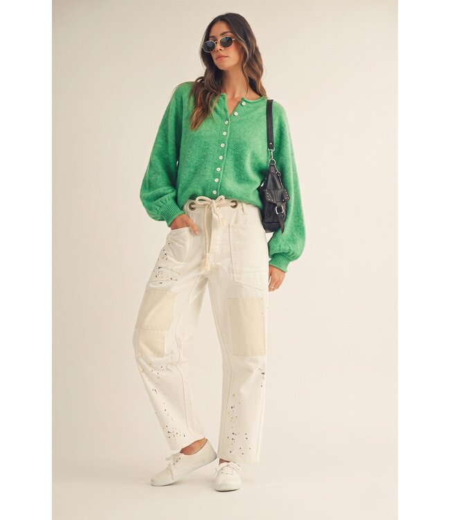 Darcy Jade Green Cardigan Top