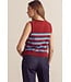 Sammie Burgundy Striped Sweater Top