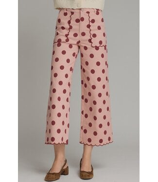 Entro Emma Pink Polka Dot Pants