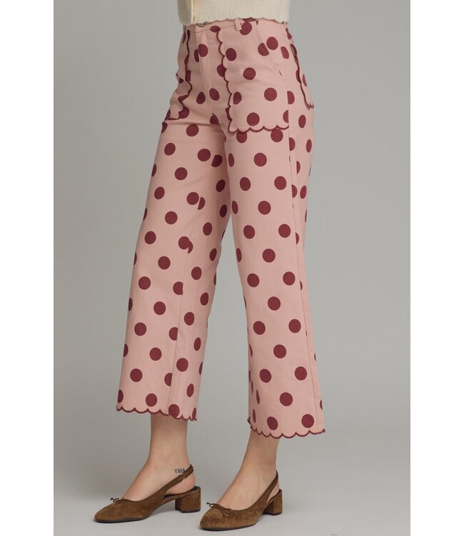 Emma Pink Polka Dot Pants
