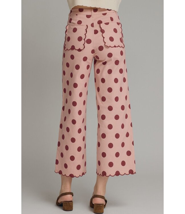 Emma Pink Polka Dot Pants