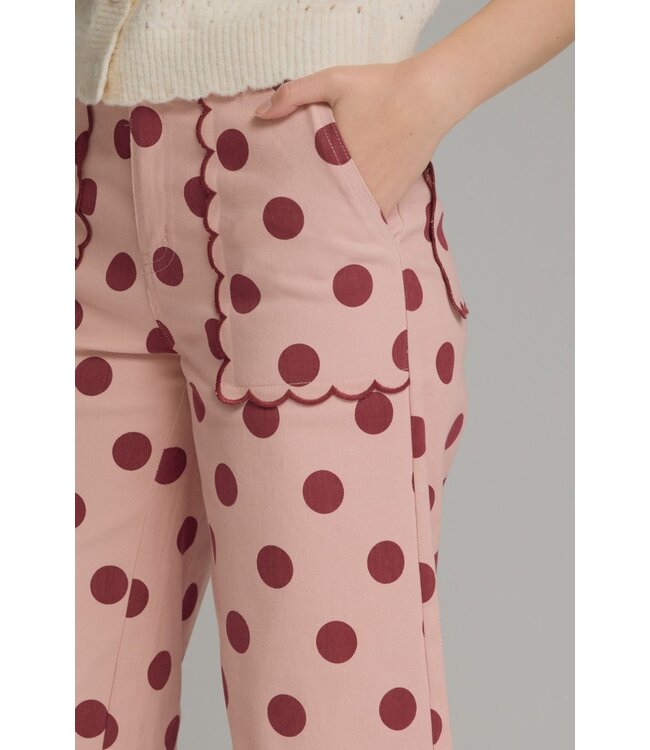 Emma Pink Polka Dot Pants