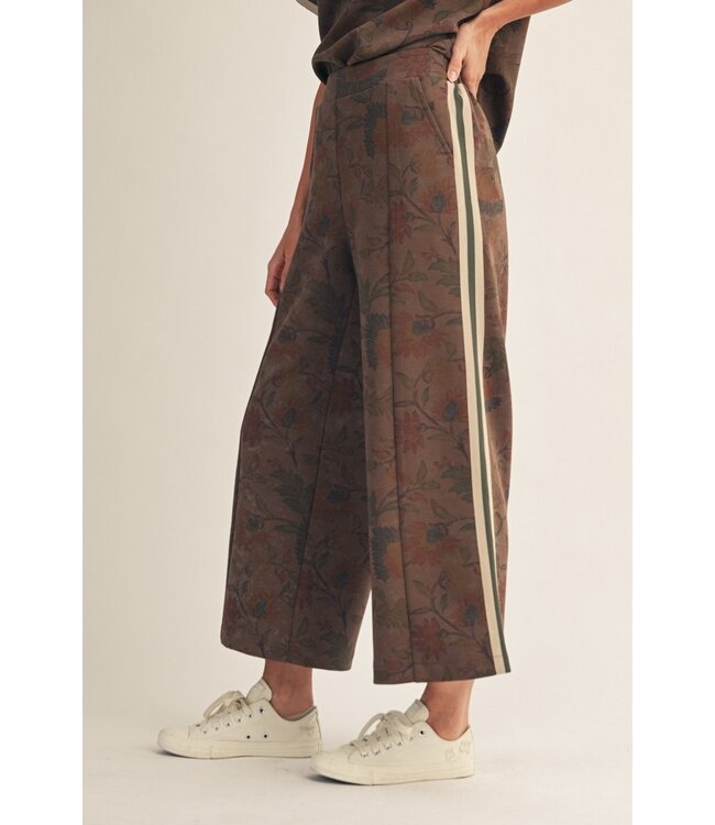 Ella Brown Floral Pants