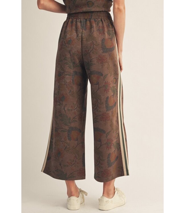 Ella Brown Floral Pants
