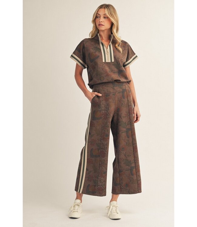 Ella Brown Floral Pants