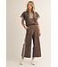 Ella Brown Floral Pants