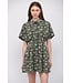Olivia Olive Floral Embroidered Dress