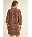 Jeri Toffee Leopard Dress