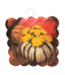 Round Top Mini Scallop Gourd & Spider Mums Print