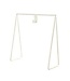 Round Top White Gallery Art Stand