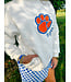 Tigers Paw Print White Sweatshirt