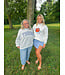 Tigers Paw Print White Sweatshirt