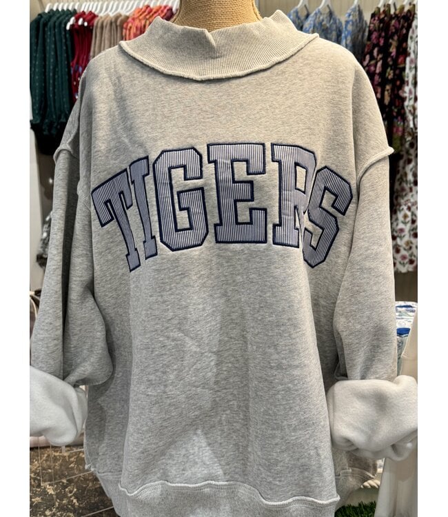 Tigers Heather Gray Sweatshirt