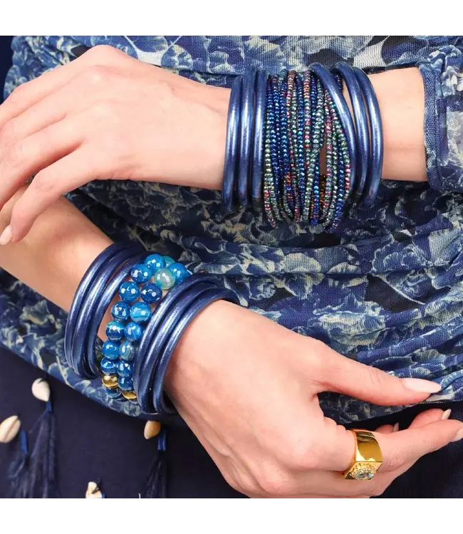 BuDhaGirl Marine All Weather Bangles Serenity Prayer