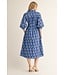 Marnie Colbalt Blue Floral Midi Dress