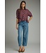 Callie Wine Polka Dot Top
