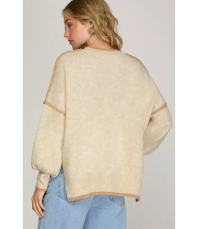 Maggie Oatmeal Sweater