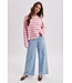 Michelle Pink Striped Sweater Cardigan
