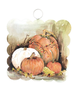 Mini Scallop Fall Pumpkin Print