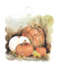 Round Top Mini Scallop Fall Pumpkin Print