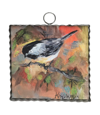 Mini Fall Chickadee Print