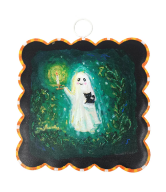 Mini Scallop Ghost & Kitten Print