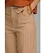 Lannie Brown Striped Wide Leg Pants