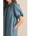 Charly Hunter Green Stripe Midi Dress