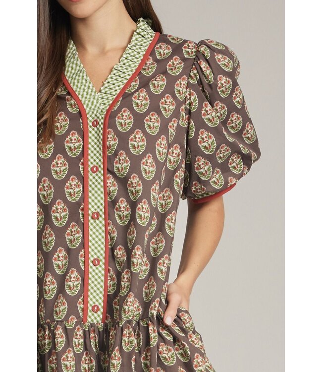 Pattie Brown Floral Dress