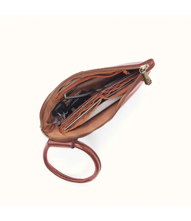 Hobo Sable Wristlet Rosewood