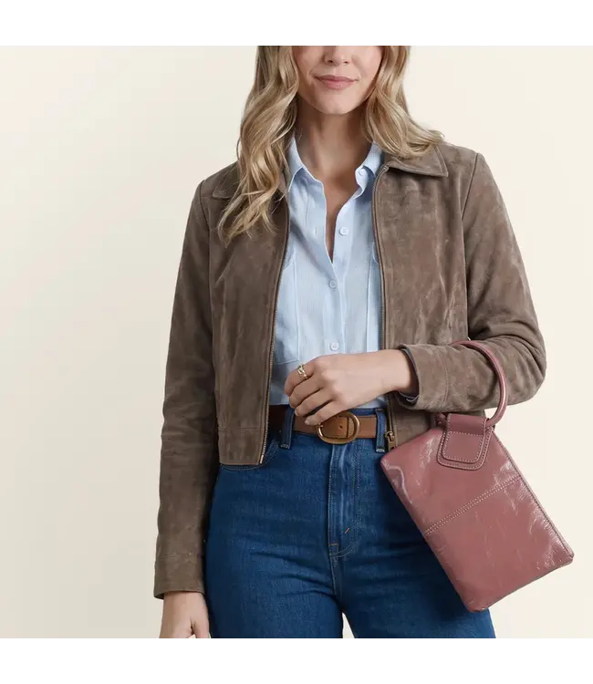 Hobo Sable Wristlet Rosewood