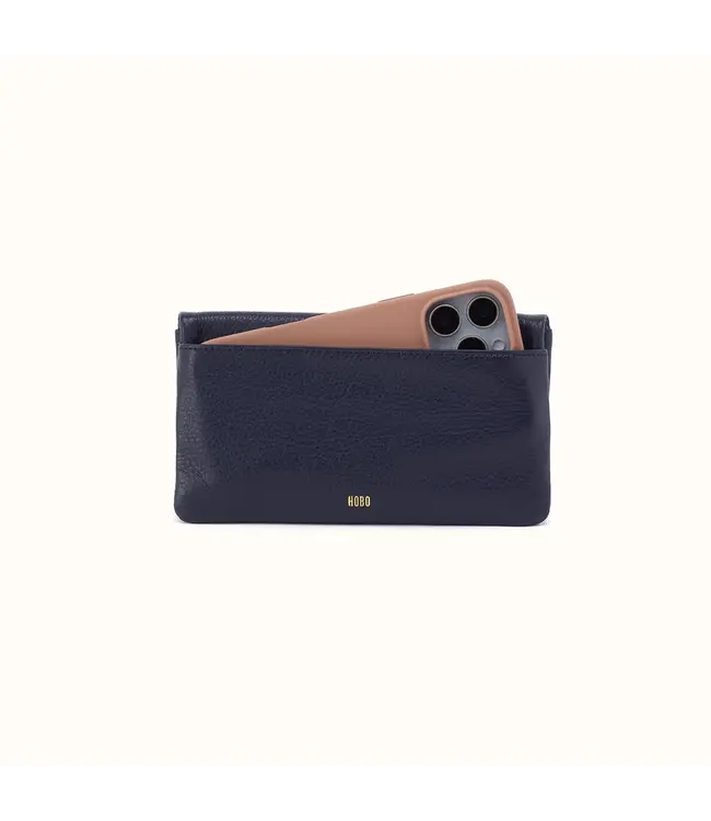 Hobo Lumen Continental Wallet Ink Navy