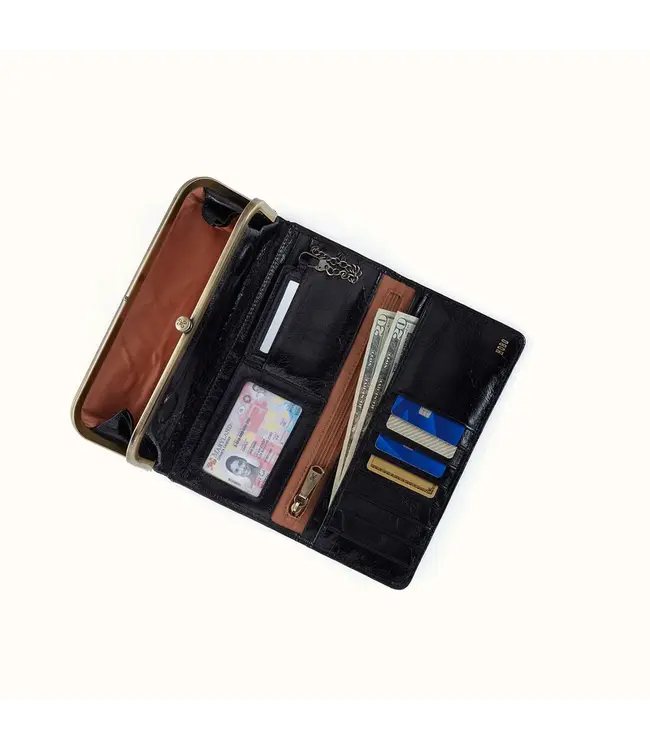 Hobo Rachel Continental Wallet Black