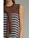 Merrah Chocolate Striped Dress