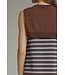 Merrah Chocolate Striped Dress
