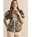 Lori Olive Floral Top