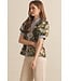 Lori Olive Floral Top